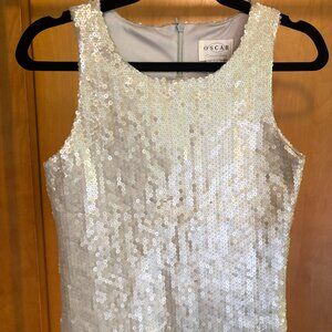 Oscar de la Renta Sequined Tank